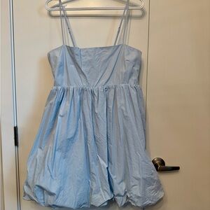 Sunday Best Light Blue Mini Dress